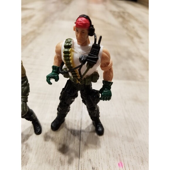 Chap Mei Lot Jump Pilot Soldier Rescue Mission 4" Action Figure Lot Planet Toy - Picture 4 of 4